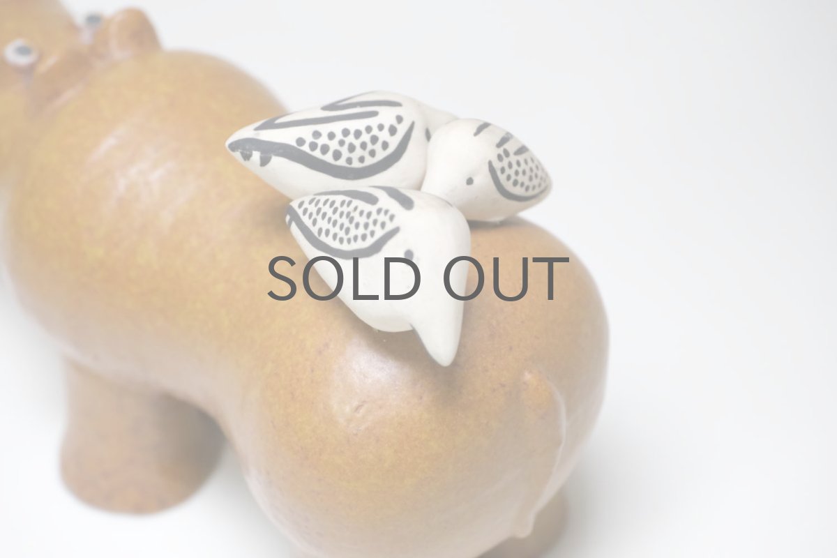 画像7: 北欧ビンテージ/リサ・ラーソン/ビンテージ/大きな動物園/カバ＆小鳥の親子/Stora Zoo (7)