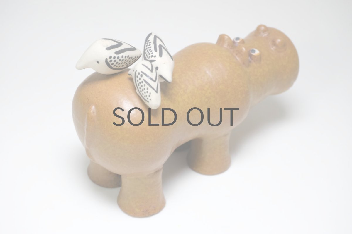 画像8: 北欧ビンテージ/リサ・ラーソン/ビンテージ/大きな動物園/カバ＆小鳥の親子/Stora Zoo (8)