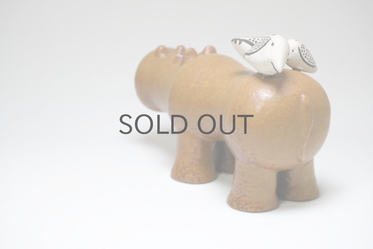 画像6: 北欧ビンテージ/リサ・ラーソン/ビンテージ/大きな動物園/カバ＆小鳥の親子/Stora Zoo (6)