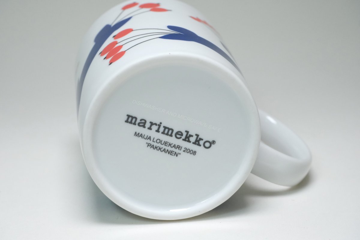 画像5: 北欧ビンテージ/marimekko/マリメッコ/pakkanen/パッカネン/ マグ/2008年 (5)