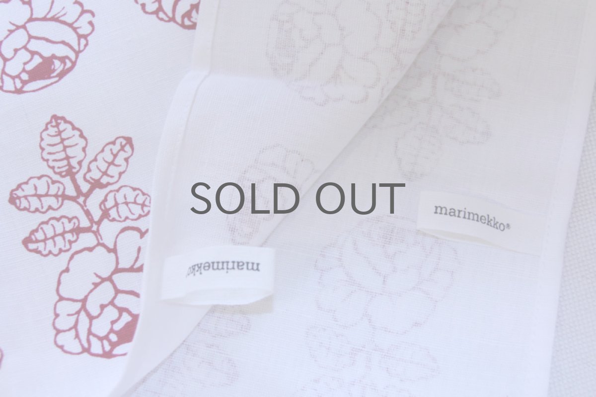 画像4: marimekko/マリメッコ VIHKIRUUSU キッチンタオル ティータオル レッド (4)