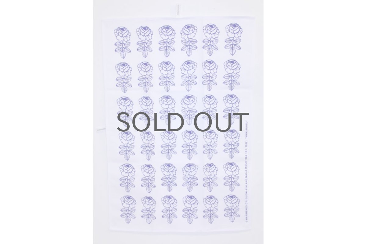 画像2: marimekko/マリメッコ VIHKIRUUSU キッチンタオル ティータオル ブルー (2)