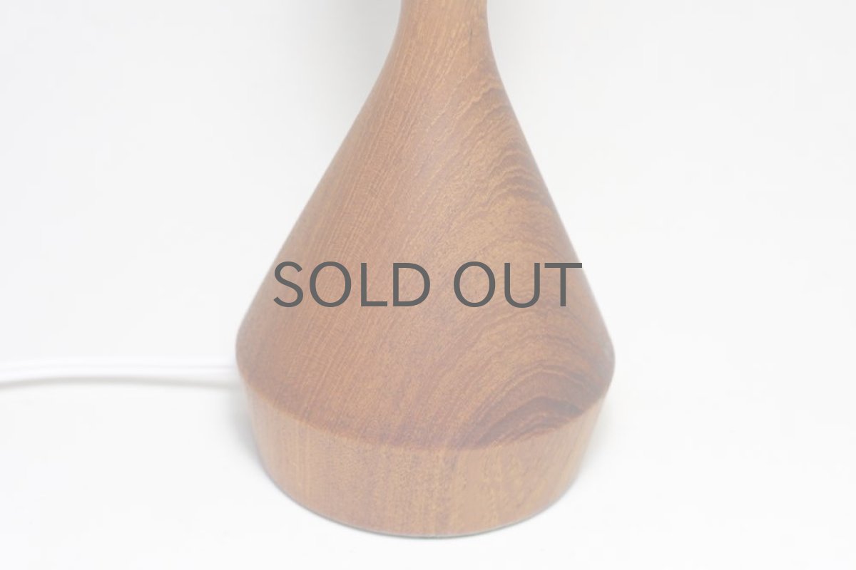 画像5: ビンテージ北欧雑貨/テーブルライト/チーク+マリメッコシェード/unikkoウニッコ/レッド (5)