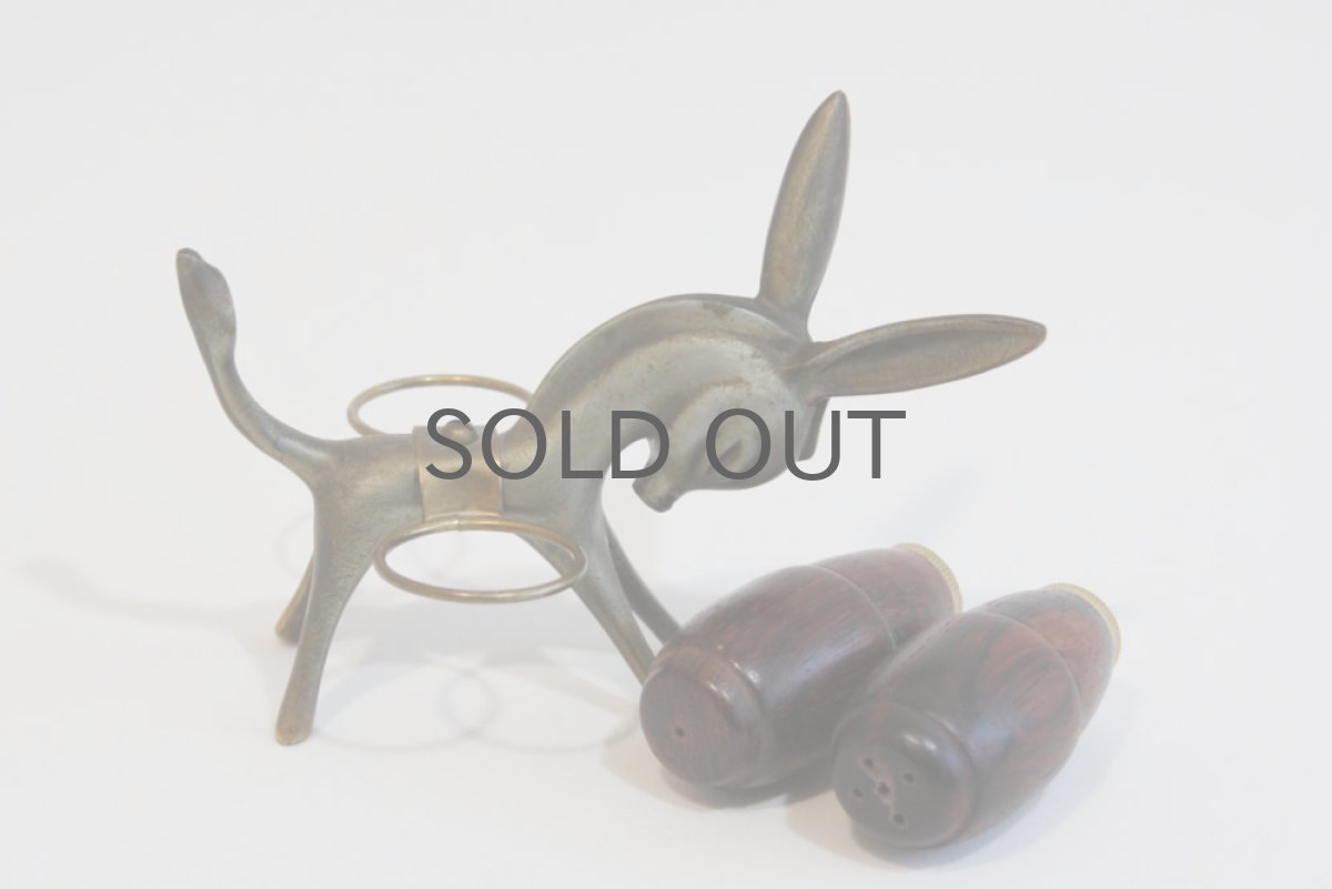 画像4: スウェーデンの蚤の市で見つけた　ロバのソルト＆ペッパー (4)