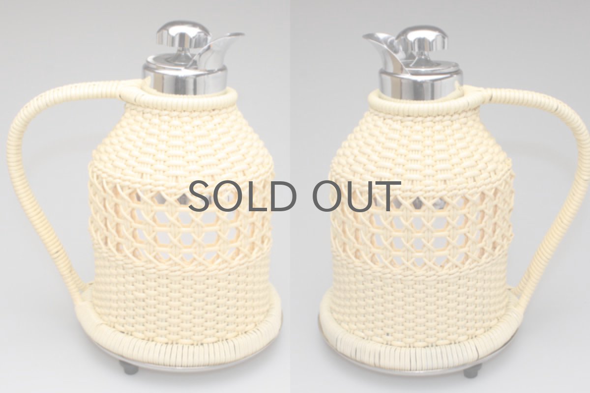 画像2: スウェーデン製　ヴィンテージ魔法瓶 アイボリー　編みカヴァー (2)