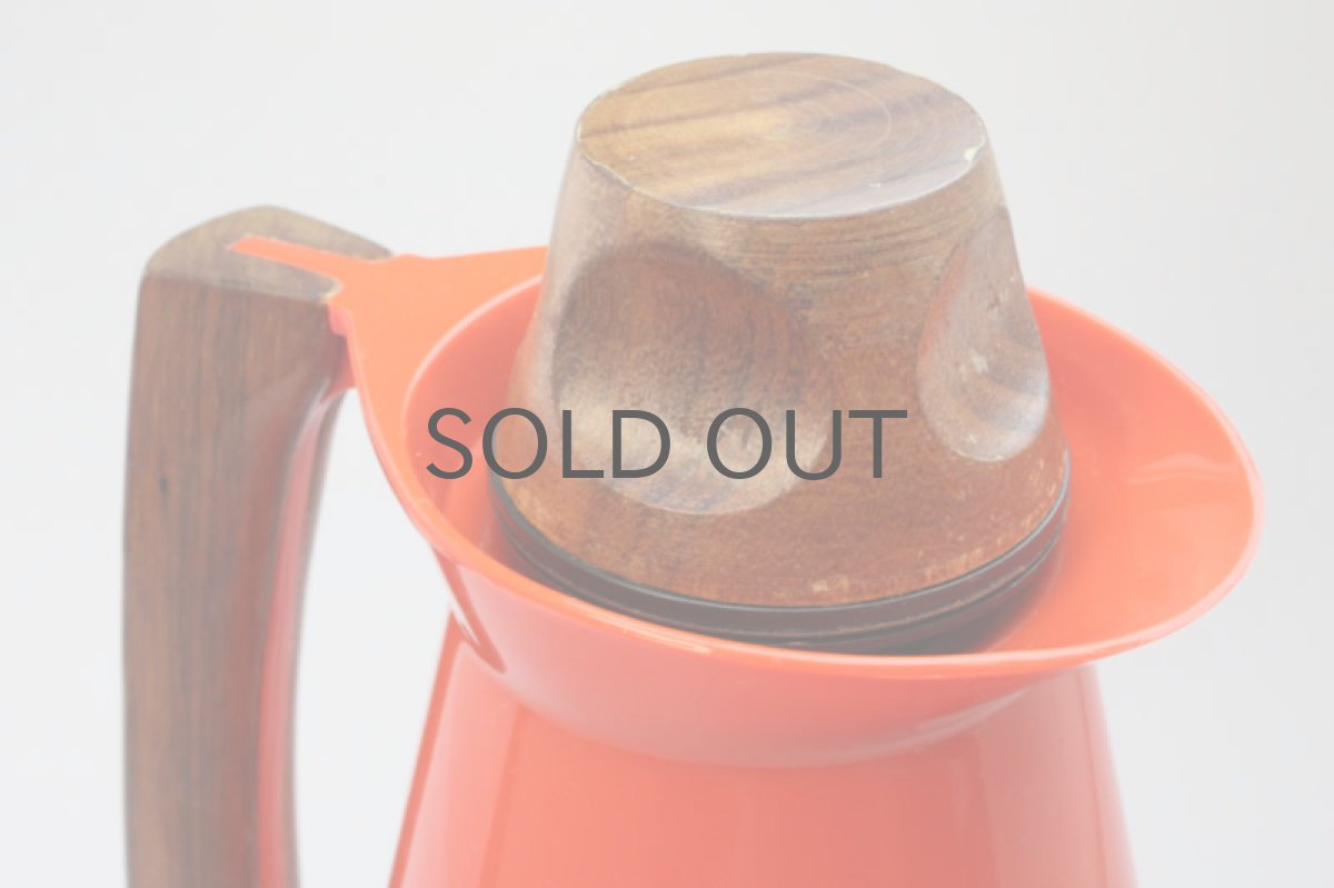 画像2: スウェーデン製　ヴィンテージ魔法瓶 チークハンドル　赤 (2)