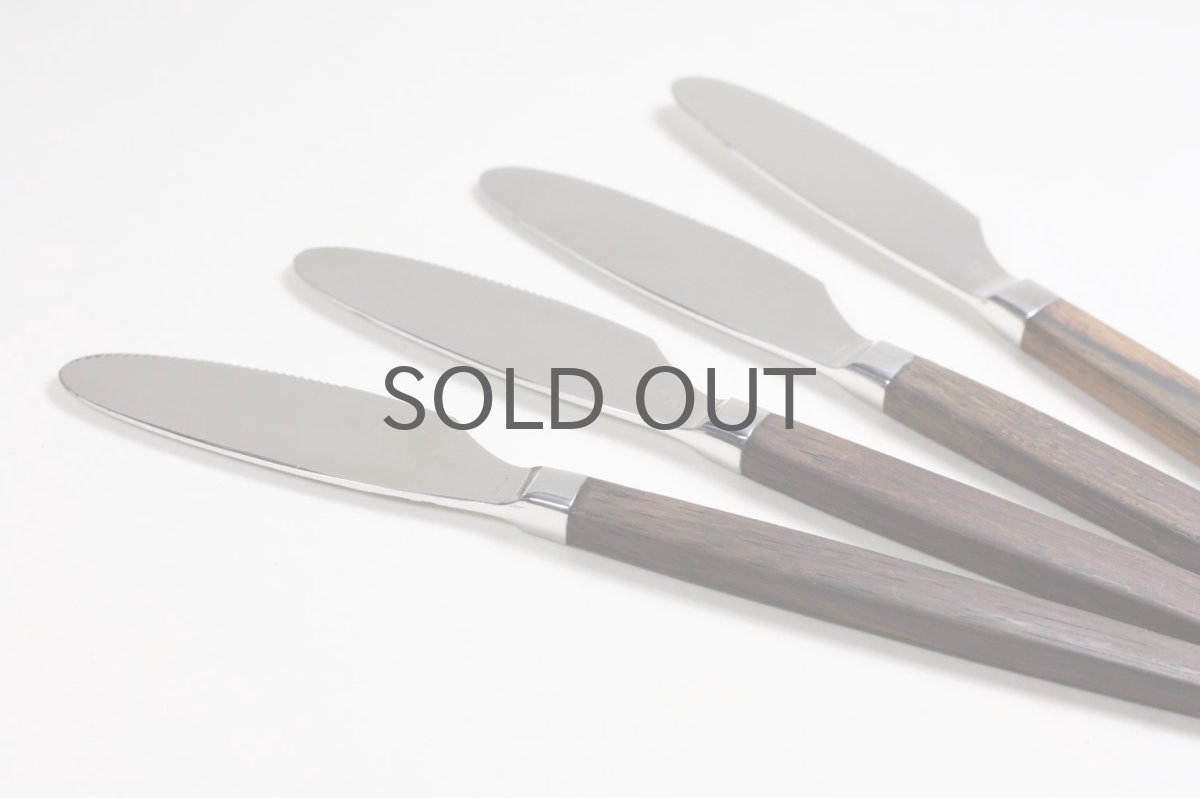 画像5: デンマーク製/RAADVAD/ローズウッド/カトラリーナイフ、フォーク、スプーンセット/ミート用 (5)