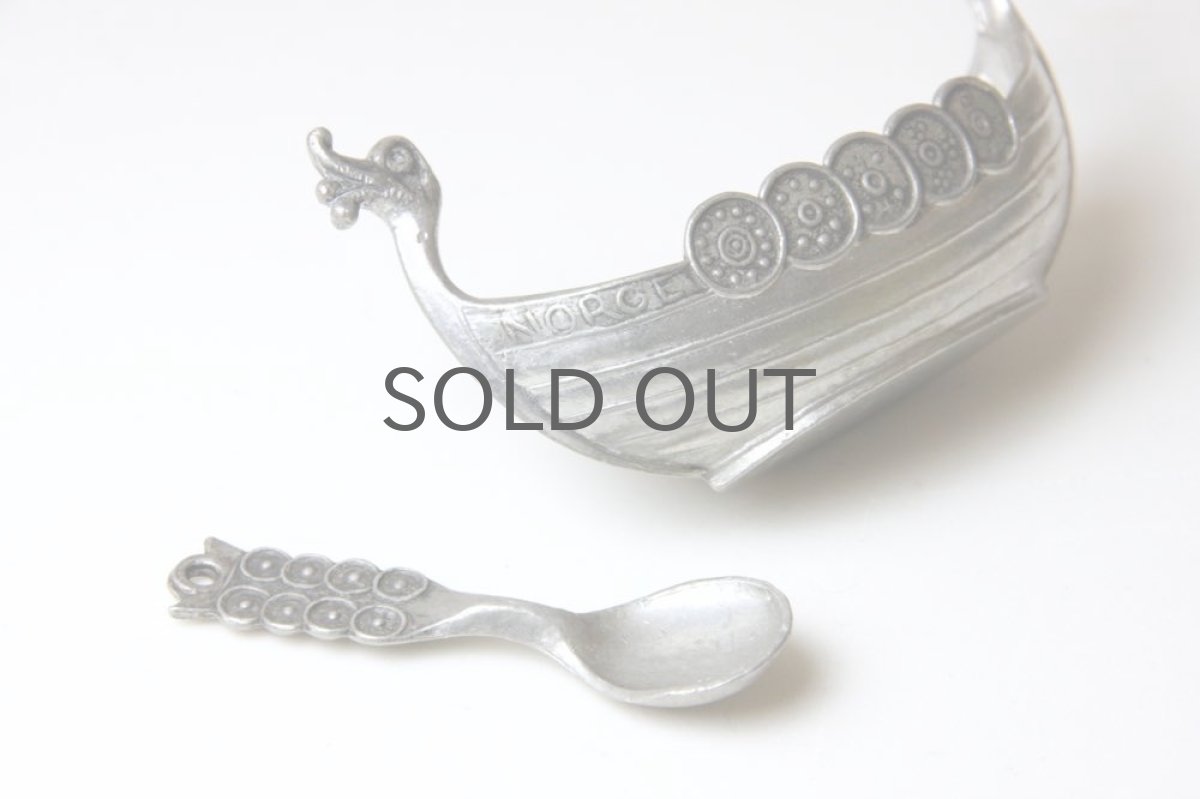 画像3: ノルウェー製/ソルトディッシュ/ヴァイキング船/メタル製 (3)