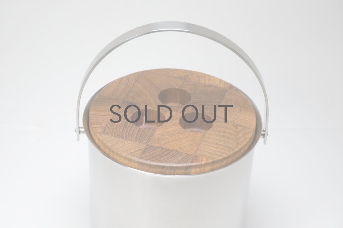 画像4: 北欧ビンテージ/デンマーク/stelton/ステルトン/チーク蓋アイスバスケット(アイスペール) (4)