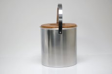 画像3: 北欧ビンテージ/デンマーク/stelton/ステルトン/チーク蓋アイスバスケット（アイスペール） (3)