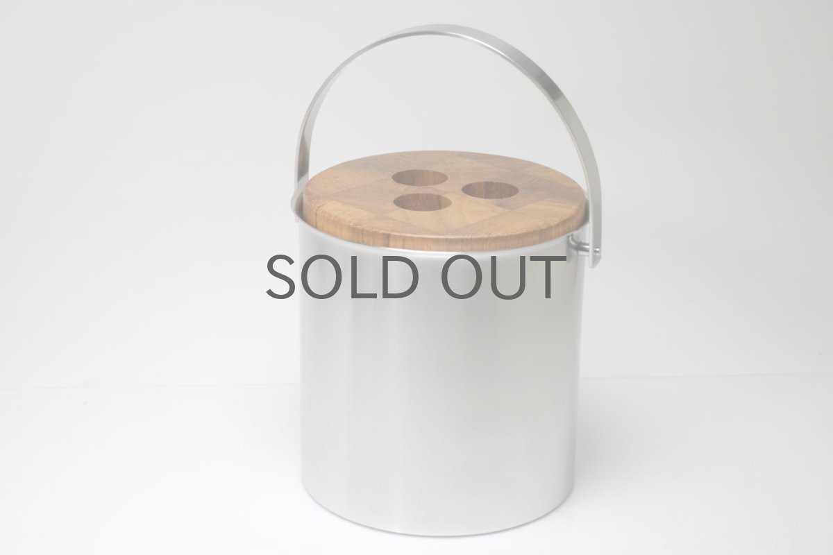 画像2: 北欧ビンテージ/デンマーク/stelton/ステルトン/チーク蓋アイスバスケット(アイスペール) (2)