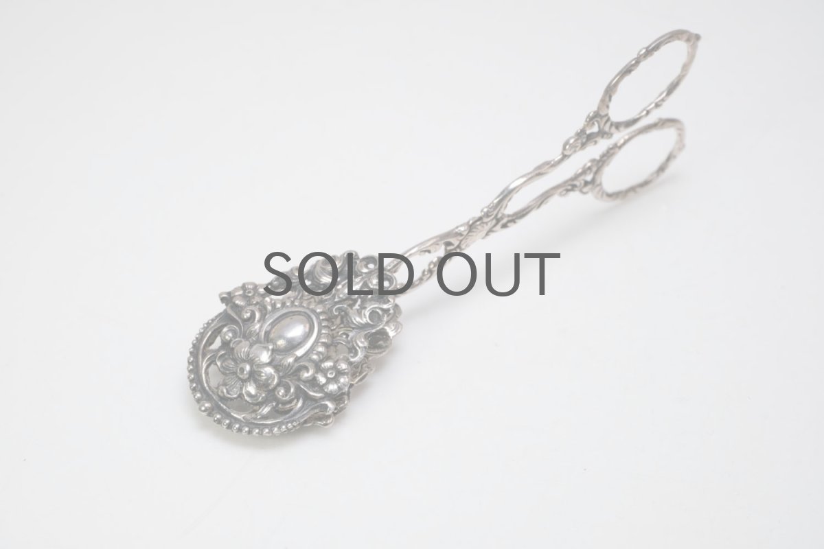 画像5: ビンテージ北欧雑貨/スウェーデンで見つけた/シルバー製/トング (5)