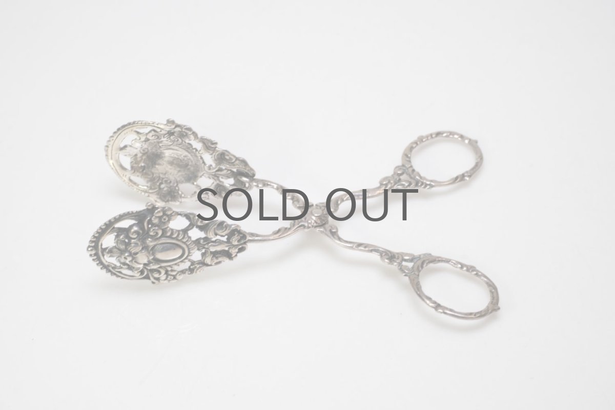 画像4: ビンテージ北欧雑貨/スウェーデンで見つけた/シルバー製/トング (4)