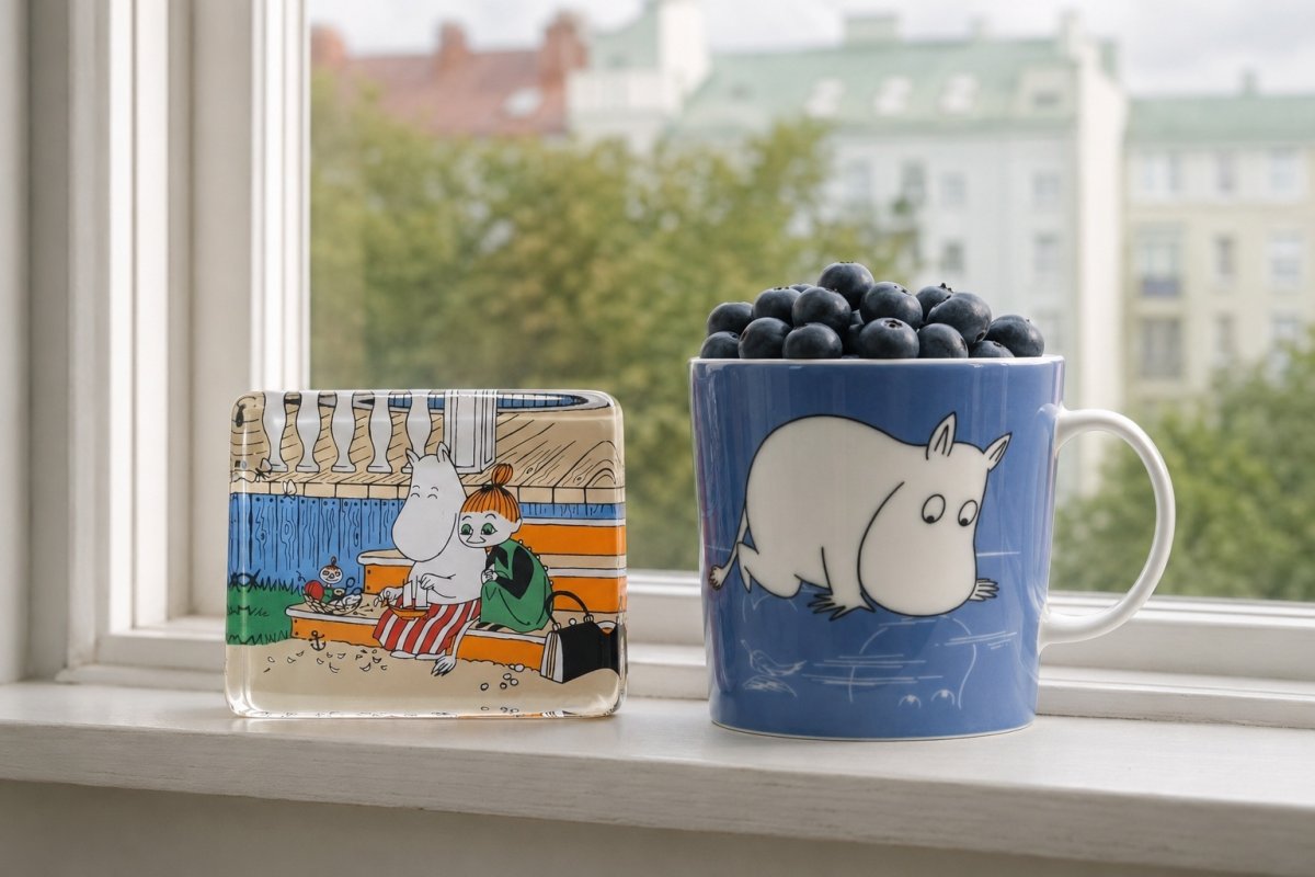 画像7: iittala/イッタラ /ムーミン/Moominmamma and the Bark Boat/グラスカード/2002-2005年/Sサイズ (7)