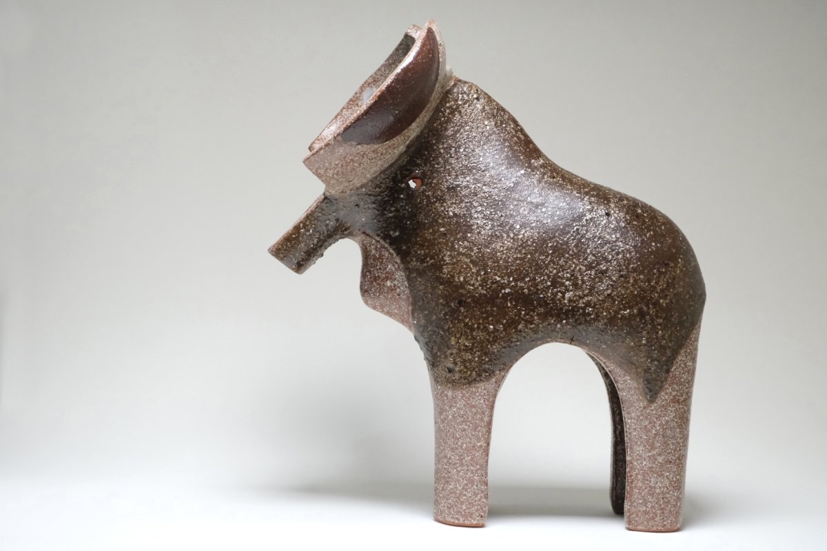 画像1: スウェーデン/Nittsjo/ニトジョ窯/Thomas Hellström/トーマス・ヘルストローム/ムース（ヘラジカ） (1)