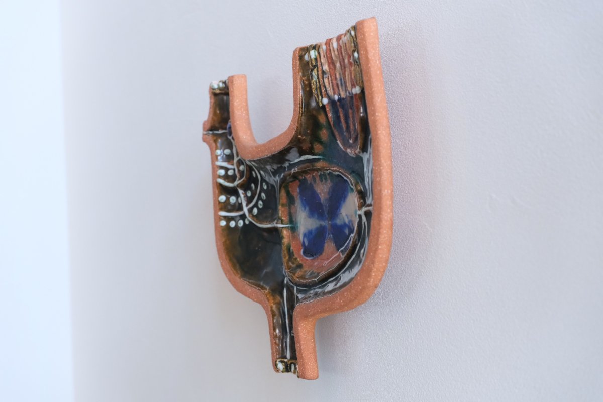 画像6: スウェーデン/Nittsjo/ニトジョ窯/Thomas Hellström/トーマス・ヘルストローム/陶板/壁飾り/バード (6)