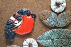 画像3: スウェーデン/Nittsjo/ニトジョ窯/Thomas Hellström/トーマス・ヘルストローム/赤い小鳥 (3)