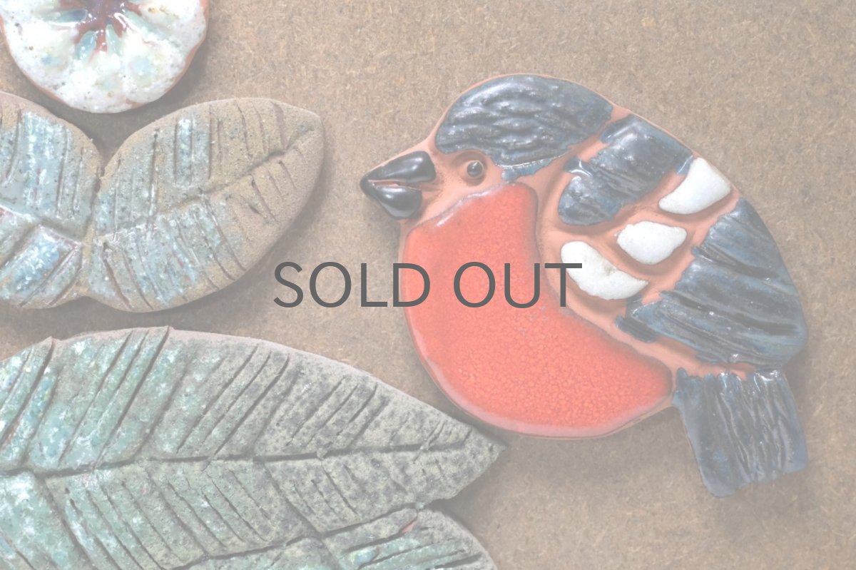 画像2: スウェーデン/Nittsjo/ニトジョ窯/Thomas Hellström/トーマス・ヘルストローム/赤い小鳥 (2)