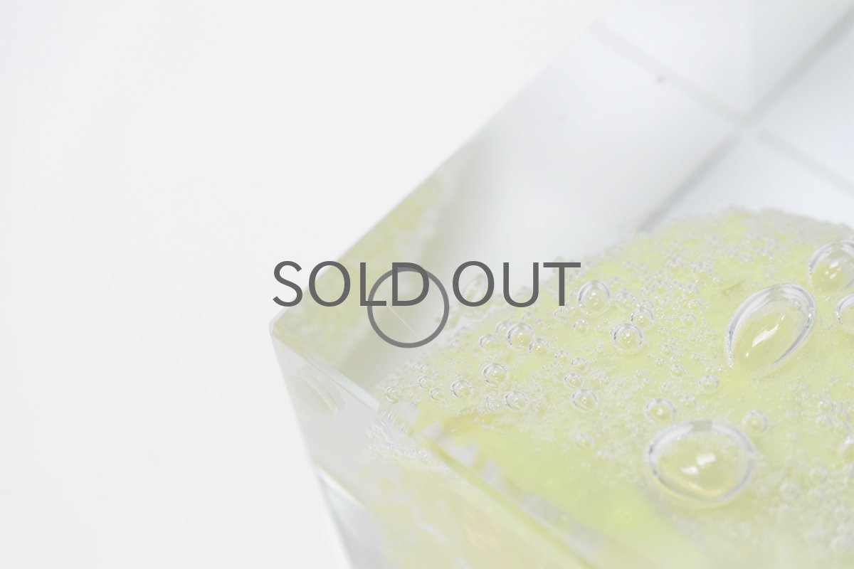 画像8: 北欧アートガラス/ビンテージガラス/アートピース/Oiva Toikka/オイバトイッカ/Nuutajarv/ヌータヤルヴィ/special cube/スペシャルキューブ/イエロー (8)