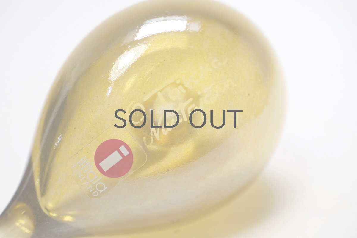 画像7: 北欧アートガラス/ビンテージガラス/Oiva Toikka/オイバ・トイッカ/イッタラ/Birds/バード/薄いイエローラスター (7)