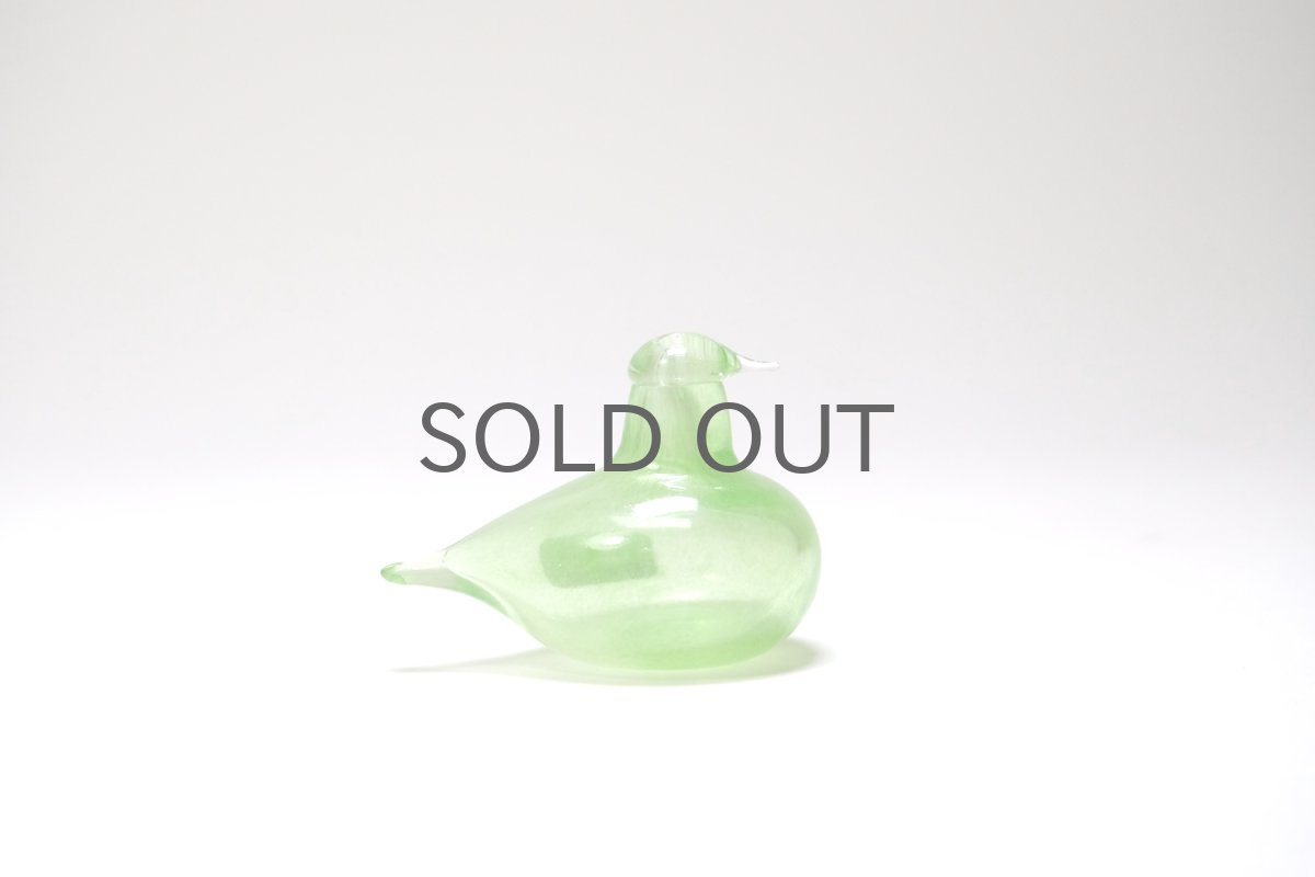 画像3: 北欧アートガラス/iittala/イッタラバード/Oiva Toikka/オイバトイッカ/Hippiainen/ヒッピアイネン/Golden-Crested Kinglet/ライムグリーン (3)