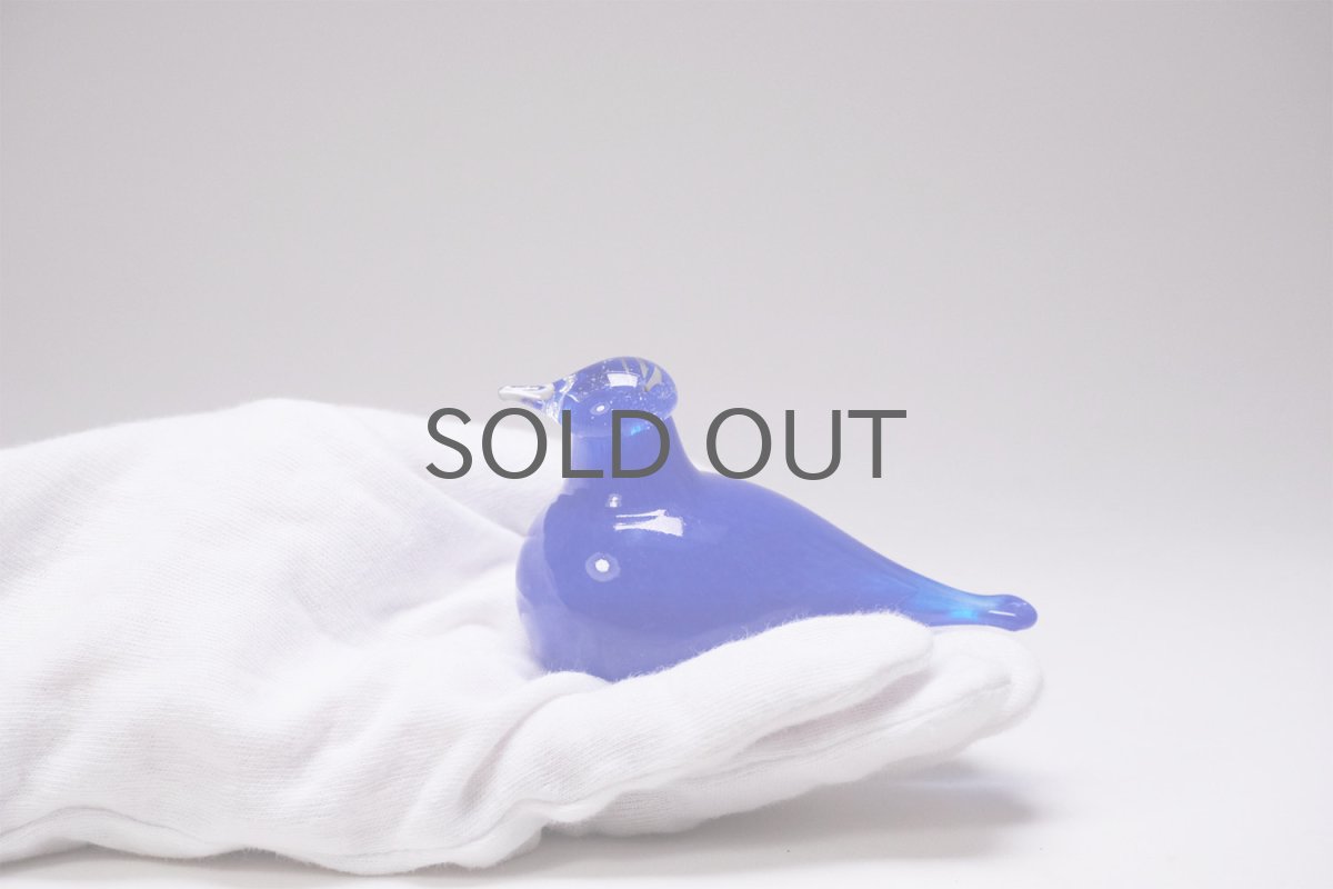 画像6: 北欧アートガラス/ビンテージガラス/Oiva Toikka/オイバ・トイッカ/イッタラ/Birds/バード/ブルー (6)