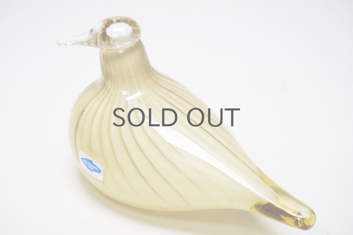 画像2: 北欧アートガラス/ビンテージガラス/Oiva Toikka/オイバ・トイッカ/Nuutajarvi/ヌータヤルヴィ/Plover/Lintu Sininen/1991-94年 (2)