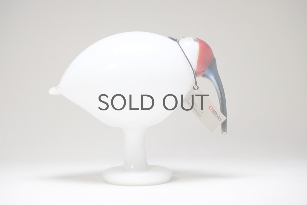 画像4: 北欧アートガラス/ビンテージガラス/Oiva Toikka/オイバ・トイッカ/Nuutajarvi/ヌータヤルヴィ/初期の白トキ/White Ibis/ホワイトアイビス/2005年 (4)