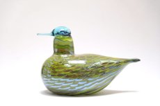 画像1: 北欧アートガラス/ビンテージガラス/Oiva Toikka/オイバ・トイッカ/iittala/イッタラ/Birds/バード/1999年/CommonTeal Female/お母さんカモ (1)