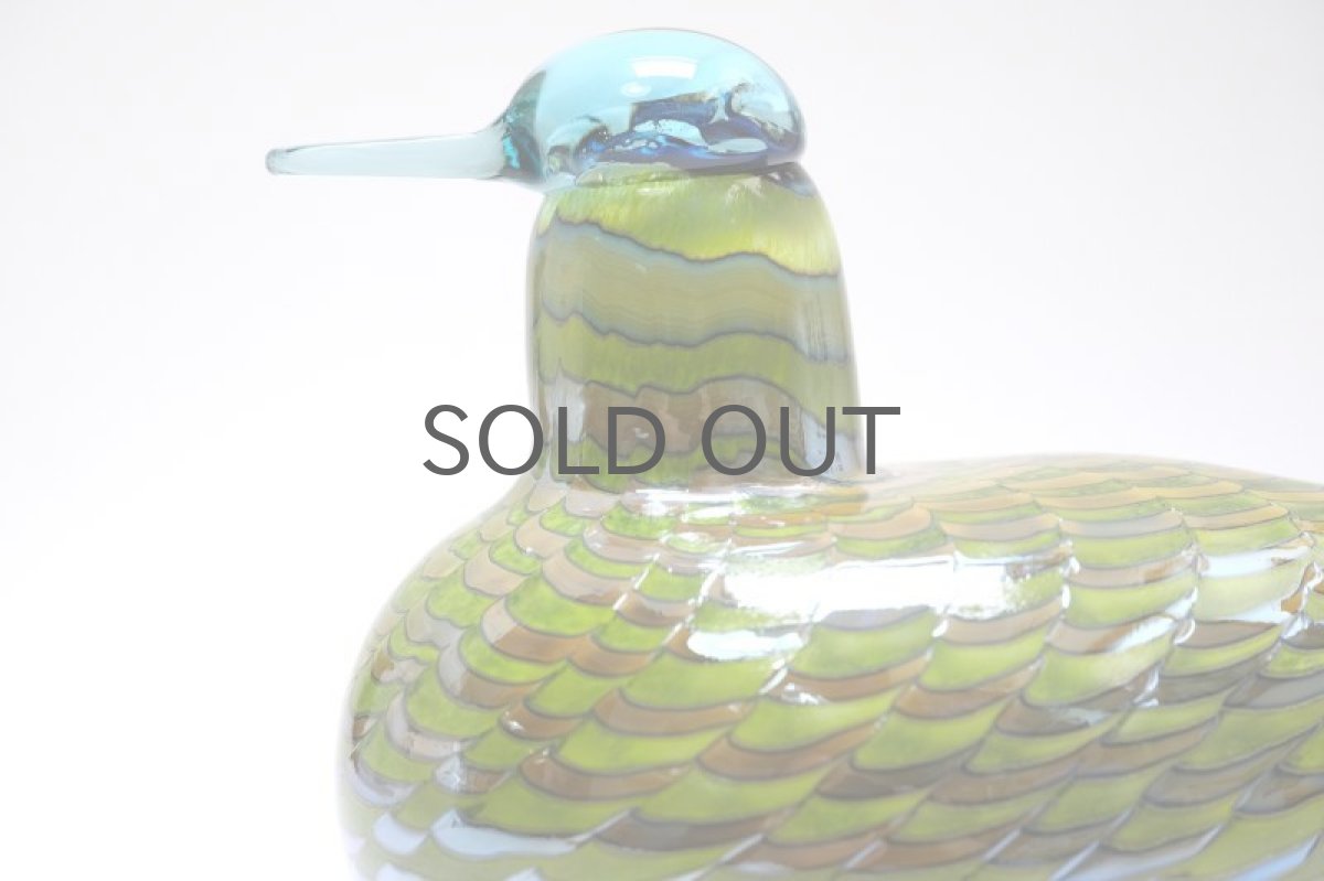 画像2: 北欧アートガラス/ビンテージガラス/Oiva Toikka/オイバ・トイッカ/iittala/イッタラ/Birds/バード/1999年/CommonTeal Female/お母さんカモ (2)