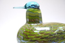 画像2: 北欧アートガラス/ビンテージガラス/Oiva Toikka/オイバ・トイッカ/iittala/イッタラ/Birds/バード/1999年/CommonTeal Female/お母さんカモ (2)