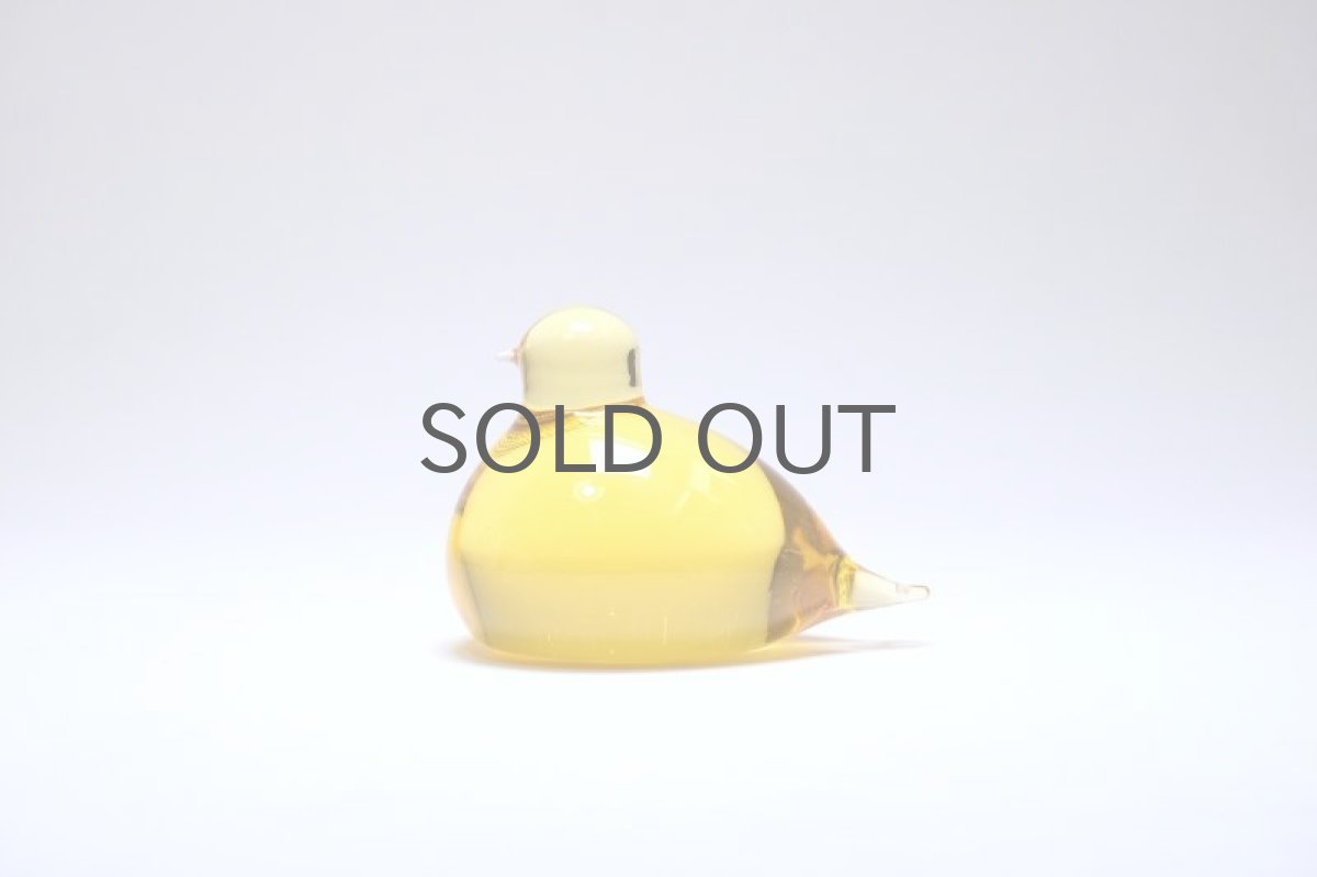 画像1: 北欧アートガラス/ビンテージガラス/Oiva Toikka/オイバ・トイッカ/iittala/イッタラ/Birds/バード/Pulmu/1990/イエロー (1)