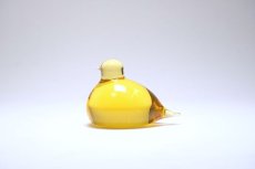 画像1: 北欧アートガラス/ビンテージガラス/Oiva Toikka/オイバ・トイッカ/iittala/イッタラ/Birds/バード/Pulmu/1990/イエロー (1)