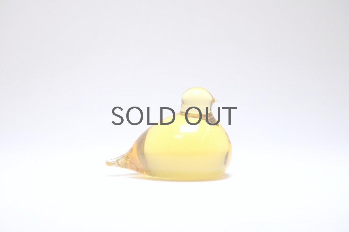 画像2: 北欧アートガラス/ビンテージガラス/Oiva Toikka/オイバ・トイッカ/iittala/イッタラ/Birds/バード/Pulmu/1990/イエロー (2)