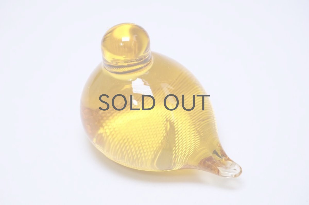 画像5: 北欧アートガラス/ビンテージガラス/Oiva Toikka/オイバ・トイッカ/iittala/イッタラ/Birds/バード/Pulmu/1990/イエロー (5)