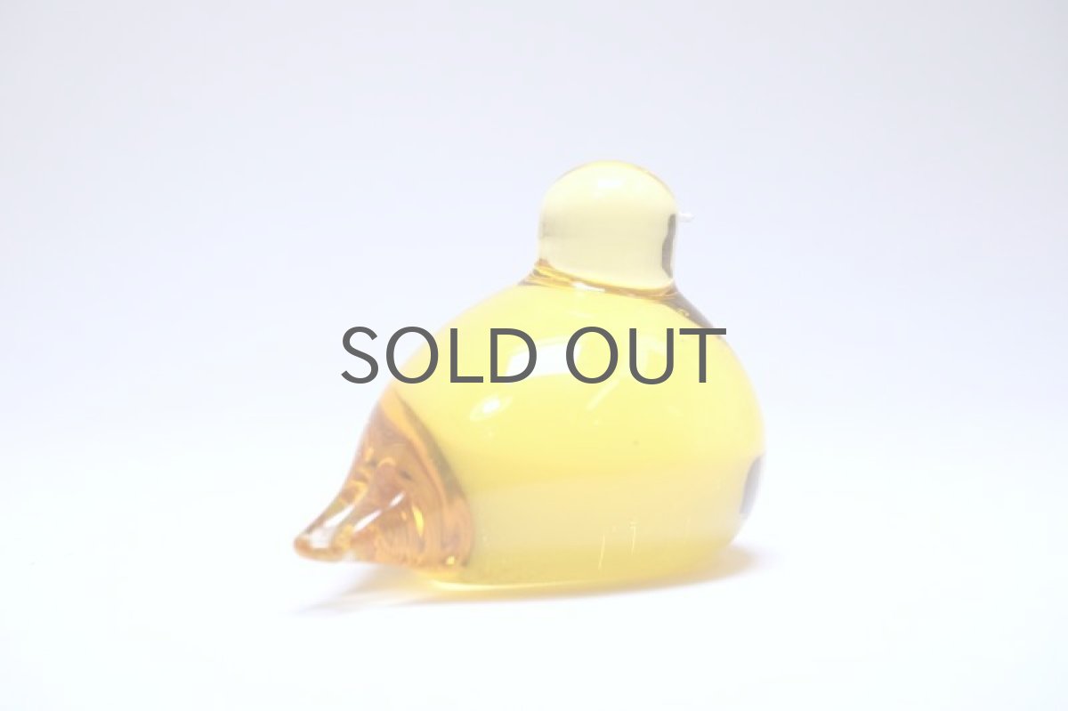 画像3: 北欧アートガラス/ビンテージガラス/Oiva Toikka/オイバ・トイッカ/iittala/イッタラ/Birds/バード/Pulmu/1990/イエロー (3)