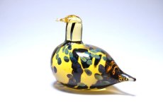 画像1: 北欧アートガラス/ビンテージガラス/Oiva Toikka/オイバ・トイッカ/iittala/イッタラ/Birds/バード/アメリカ輸出バード/イエロー (1)