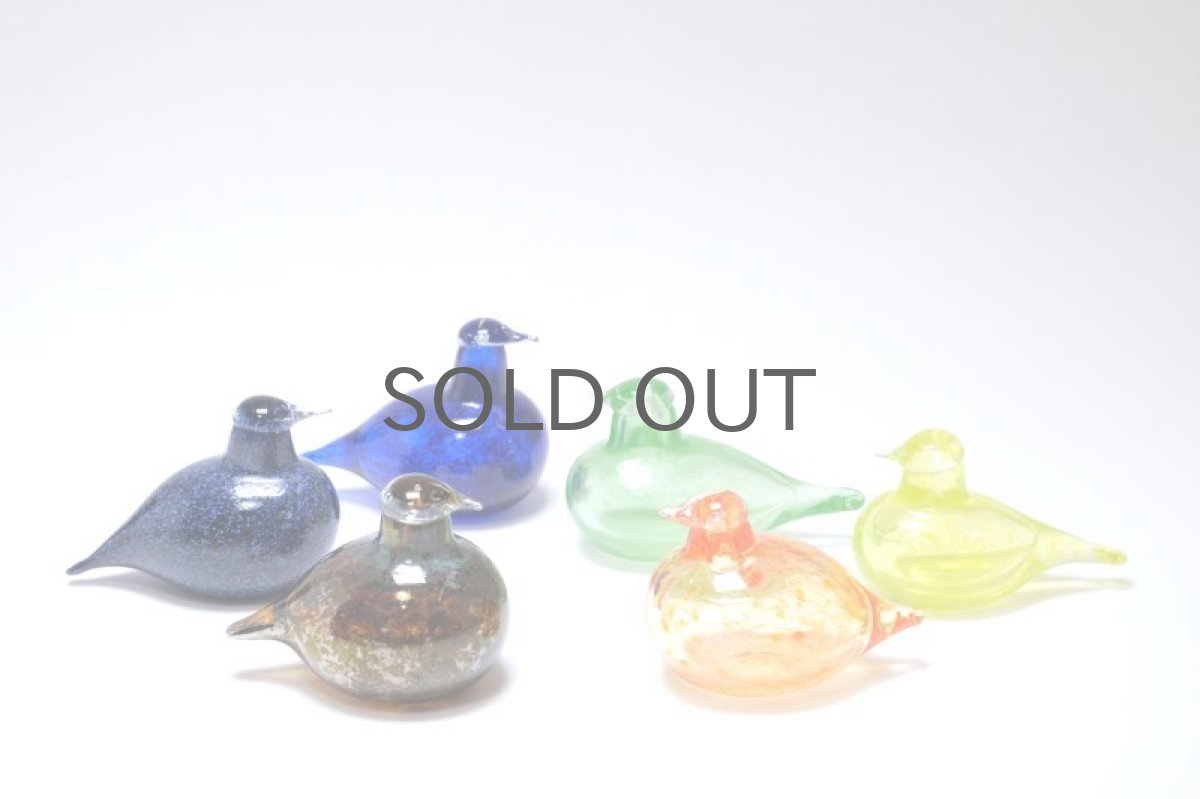 画像8: 北欧アートガラス/iittala/イッタラバード/Oiva Toikka/オイバトイッカ/Hippiainen/ヒッピアイネン/Golden-Crested Kinglet/オレンジ (8)