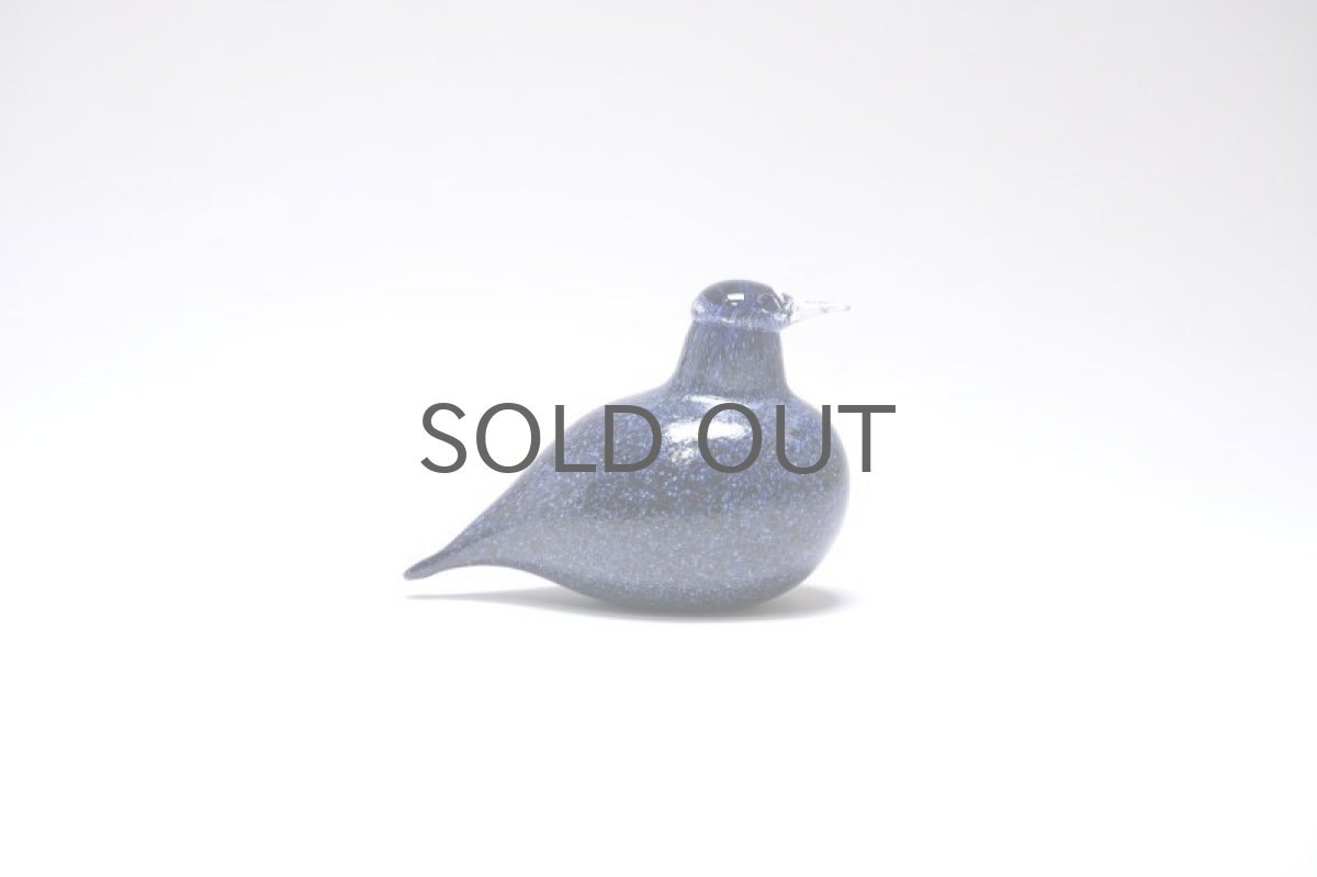 画像4: 北欧アートガラス/iittala/イッタラバード/Oiva Toikka/オイバトイッカ/Hippiainen/ヒッピアイネン/Golden-Crested Kinglet/不透明ダークブルー (4)