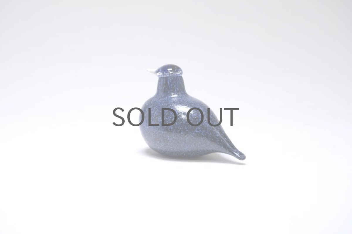 画像5: 北欧アートガラス/iittala/イッタラバード/Oiva Toikka/オイバトイッカ/Hippiainen/ヒッピアイネン/Golden-Crested Kinglet/不透明ダークブルー (5)