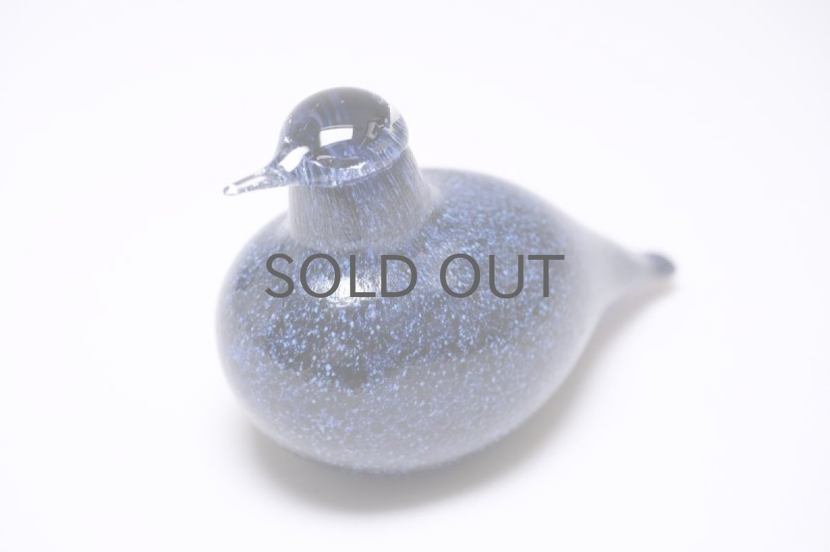 画像3: 北欧アートガラス/iittala/イッタラバード/Oiva Toikka/オイバトイッカ/Hippiainen/ヒッピアイネン/Golden-Crested Kinglet/不透明ダークブルー (3)