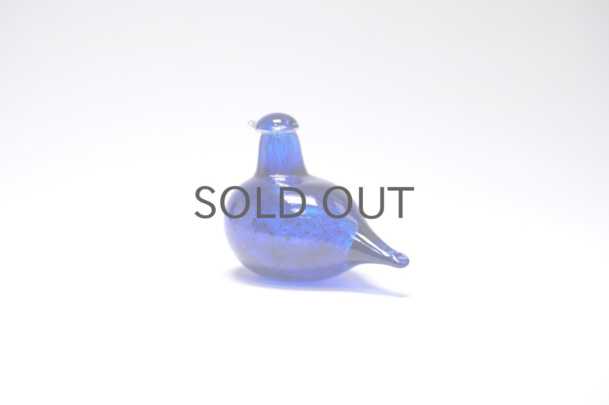 画像5: 北欧アートガラス/iittala/イッタラバード/Oiva Toikka/オイバトイッカ/Hippiainen/ヒッピアイネン/Golden-Crested Kinglet/ブルー (5)
