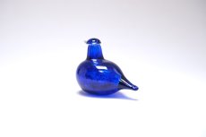 画像5: 北欧アートガラス/iittala/イッタラバード/Oiva Toikka/オイバトイッカ/Hippiainen/ヒッピアイネン/Golden-Crested Kinglet/ブルー (5)