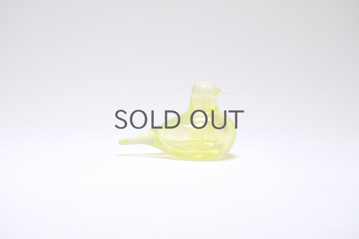 画像5: 北欧アートガラス/iittala/イッタラバード/Oiva Toikka/オイバトイッカ/Hippiainen/ヒッピアイネン/Golden-Crested Kinglet/イエロー (5)