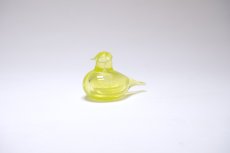 画像2: 北欧アートガラス/iittala/イッタラバード/Oiva Toikka/オイバトイッカ/Hippiainen/ヒッピアイネン/Golden-Crested Kinglet/イエロー (2)