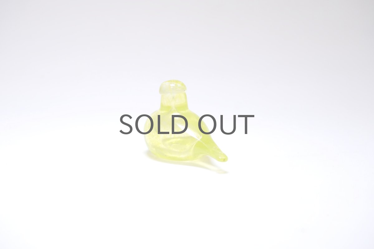 画像3: 北欧アートガラス/iittala/イッタラバード/Oiva Toikka/オイバトイッカ/Hippiainen/ヒッピアイネン/Golden-Crested Kinglet/イエロー (3)