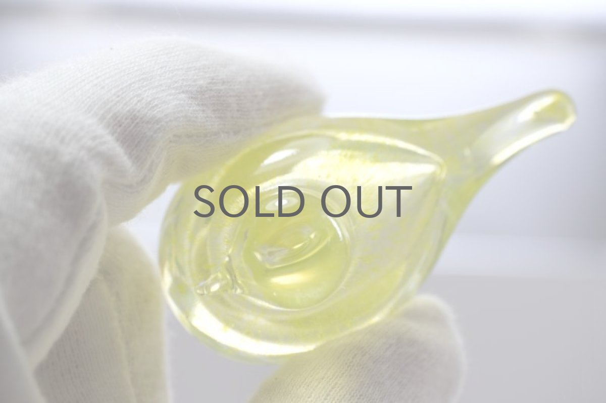 画像7: 北欧アートガラス/iittala/イッタラバード/Oiva Toikka/オイバトイッカ/Hippiainen/ヒッピアイネン/Golden-Crested Kinglet/イエロー (7)