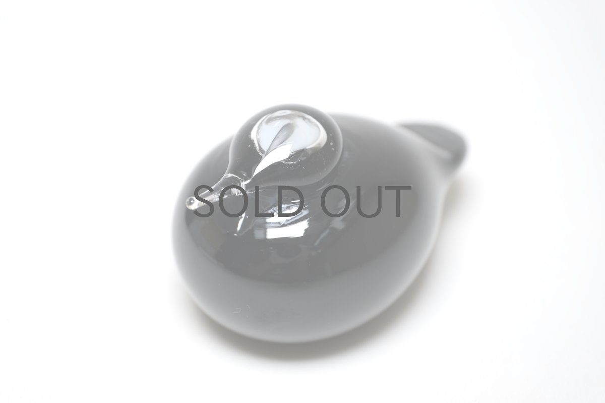 画像4: 北欧アートガラス/ビンテージガラス/Oiva Toikka/オイバ・トイッカ/Nuutajarvi/ヌータヤルヴィ/Birds/バード/kuukunen/Puffball/パフボール/ブラック (4)