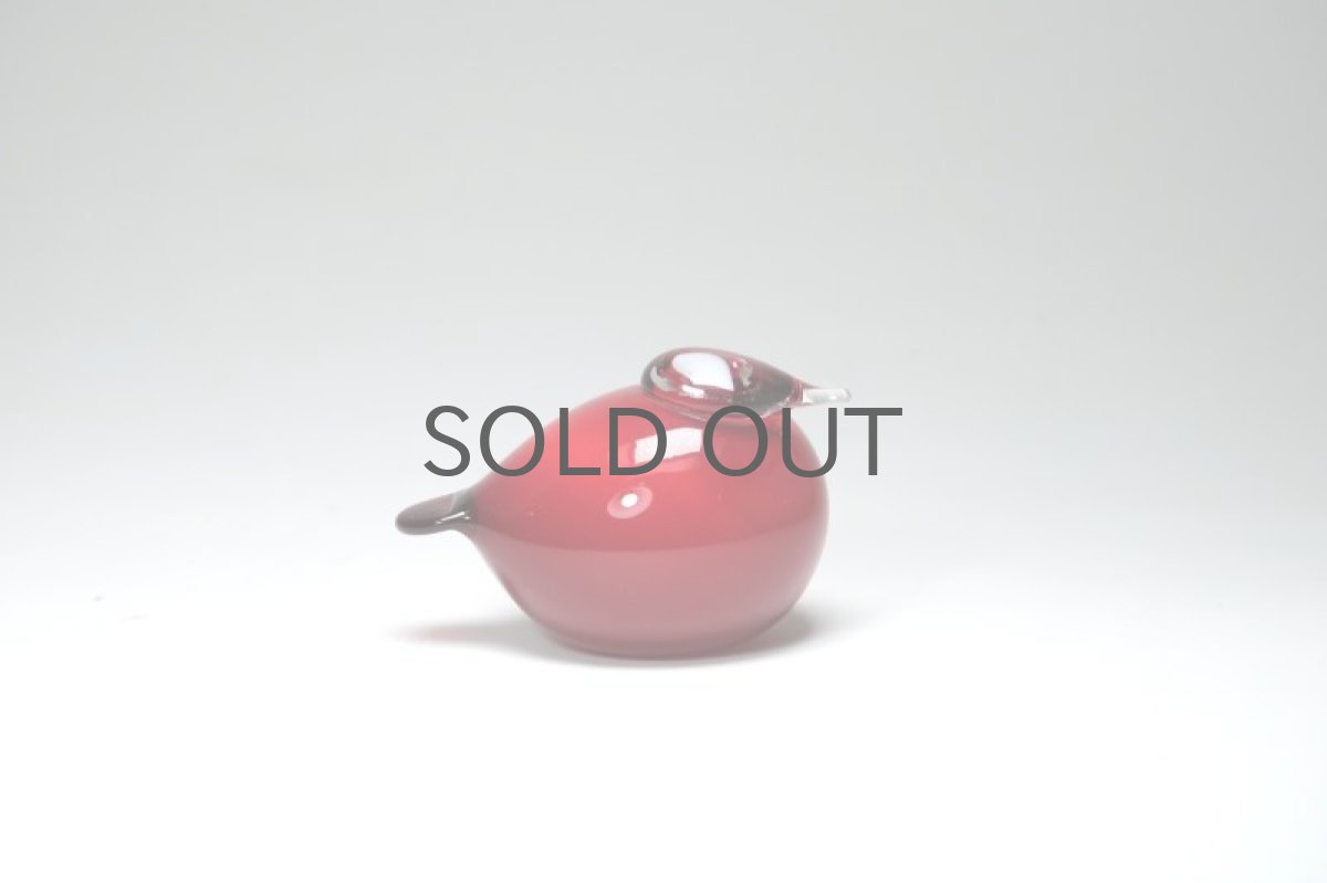 画像3: 北欧アートガラス/ビンテージガラス/Oiva Toikka/オイバ・トイッカ/Nuutajarvi/ヌータヤルヴィ/Birds/バード/kuukunen/Puffball/パフボール/レッド/箱付き (3)