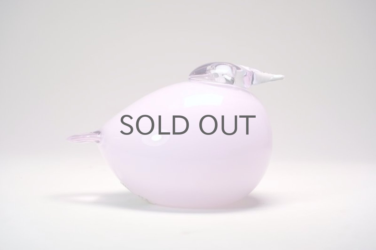 画像4: 北欧アートガラス/ビンテージガラス/Oiva Toikka/オイバ・トイッカ/iittala/イッタラ/Birds/バード/Kuulas/クーラス/ペールピンク/2019年/箱付き (4)
